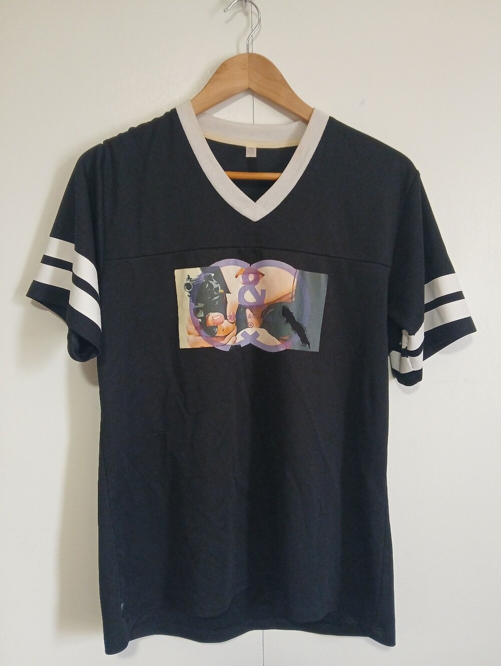 Crooks & Castles Jersey Style Graphic Tee - Black - Women's Large